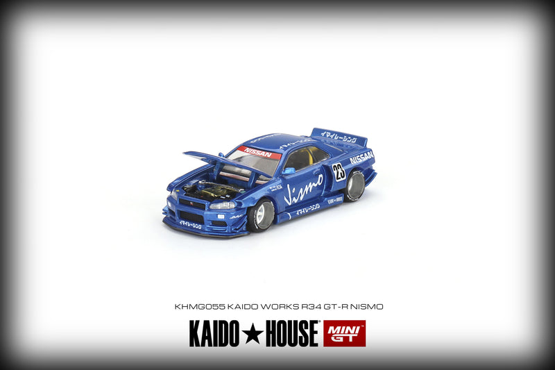 Laad de afbeelding in de Gallery-viewer, Nissan Skyline GT-R (R34) Kaido Works V3 Kaido House MINI GT 1:64
