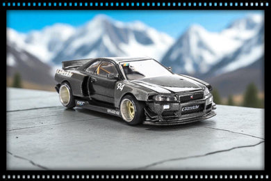 Nissan SKYLINE GT-R (R34) KAIDO WORKS GREDDY V2 1999 MINI GT 1:64