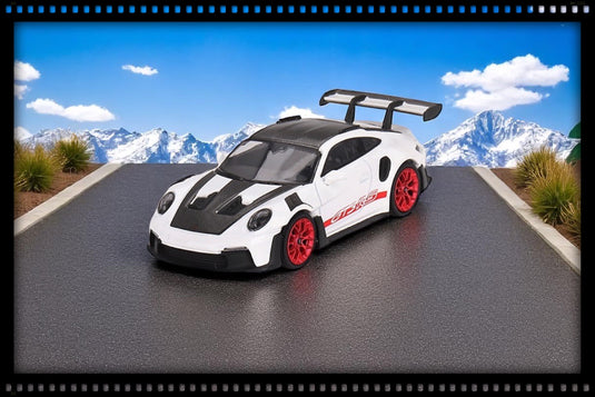 Porsche 911 (992) GTS RS *Weissach Package* White/Red/Black (LHD) MINI GT 1:64