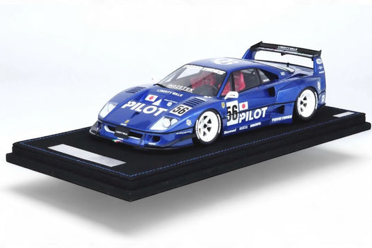Ferrari LBWK F40 Tokyo Salon 2023 Bleu/Blanc INNO18 Models 1:18