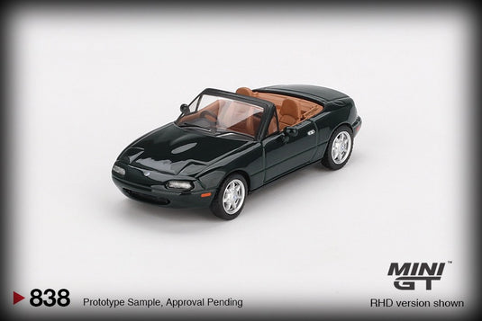 Mazda MX5 EUNOS ROADSTER V- SPECIAL EXCELLENT GREEN MICA 1990 (RHD) MINI GT 1:64