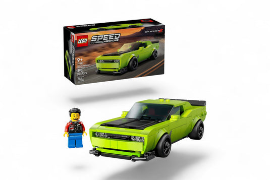 DODGE CHALLENGER SRT HELLCAT GREEN LEGO SPEED CHAMPIONS