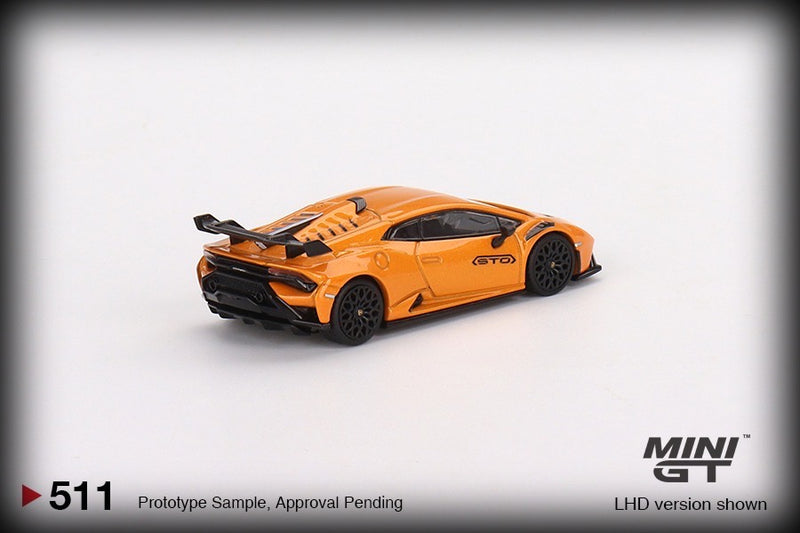 Laad de afbeelding in de Gallery-viewer, Lamborghini Huracan STO Arancio Borealis (LHD) MINI GT 1:64
