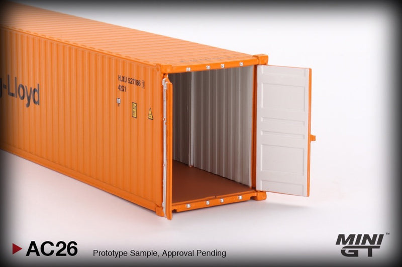 Laad de afbeelding in de Gallery-viewer, 40FT lege container Hapag-Lloyd MINI GT 1:64
