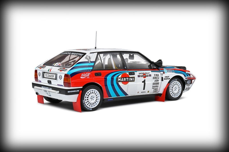 Load image into Gallery viewer, Lancia DELTA HF INTEGRALE SAFARI RALLYE KENYA 1991 SOLIDO 1:18
