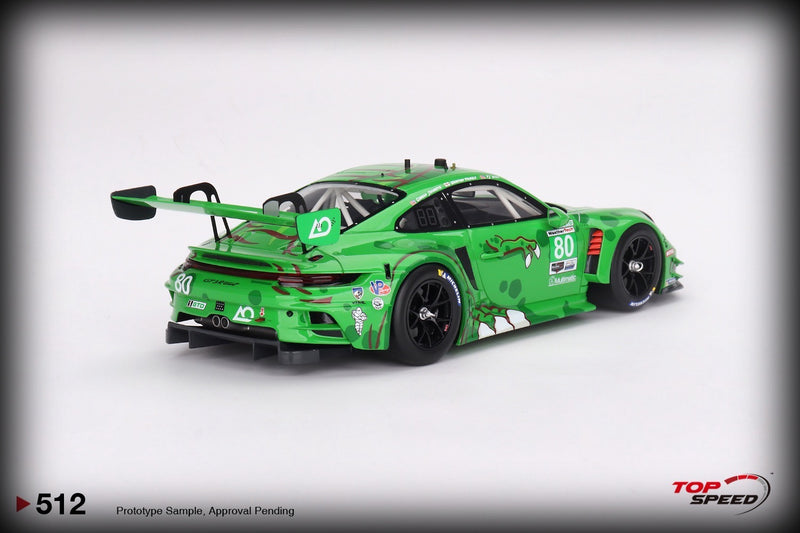 Load image into Gallery viewer, Porsche 911 GT3 R #80 HYETT/JEANNETTE/PRIAULX IMSA 12H SEBRING 2023 TOP SPEED 1:18
