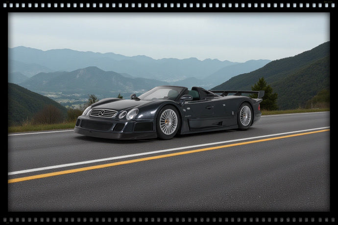 Mercedes-Benz CLK- GTR ROADSTER GREY 1999 GT SPIRIT 1:18