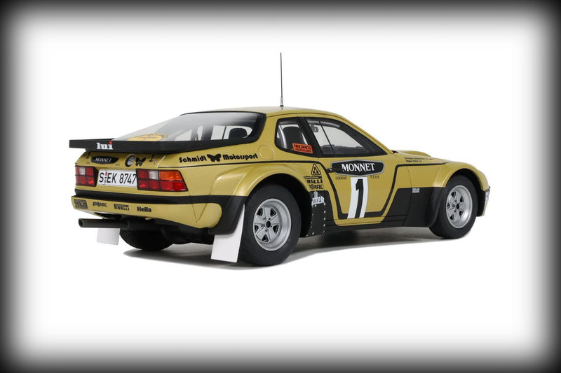 Load image into Gallery viewer, Porsche 924 CARRERA GT GR.4 GOLD W.ROHL ADAC RALLYE HESSEN 1981 OTTOmobile 1:18
