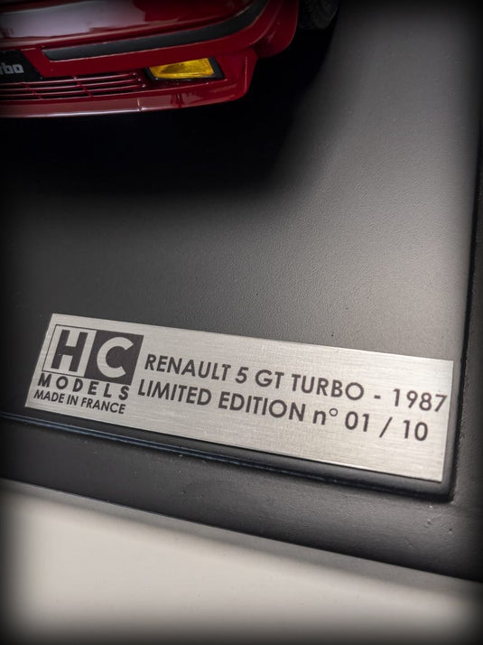 Renault Super 5 GT Turbo 1987 (ÉDITION LIMITÉE 10 pièces) HC MODELS 1:12