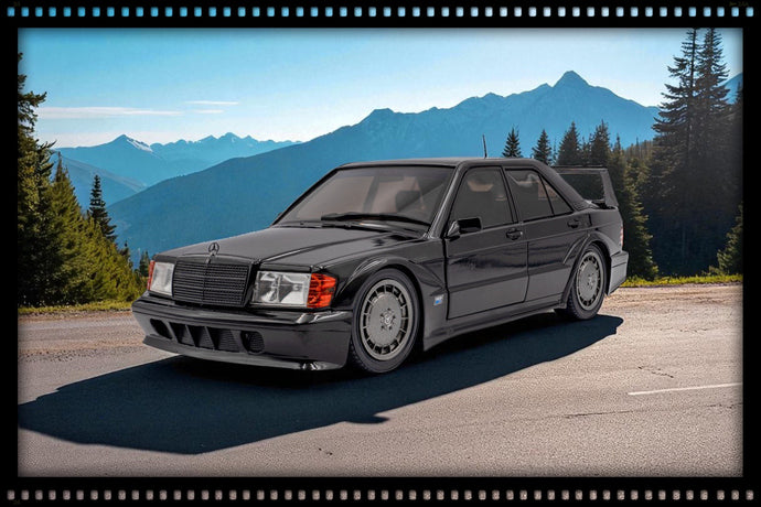 Mercedes-Benz 190 (W201) EVO II SOLIDO WORKS ZWART 1990 SOLIDO 1:18