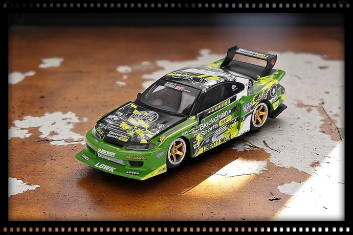 Nissan SILVIA S15 LB-SUPER SILHOUETTE #555 V2 FORMULA DRIFT JAPON 2024 (RHD) MINI GT 1:64