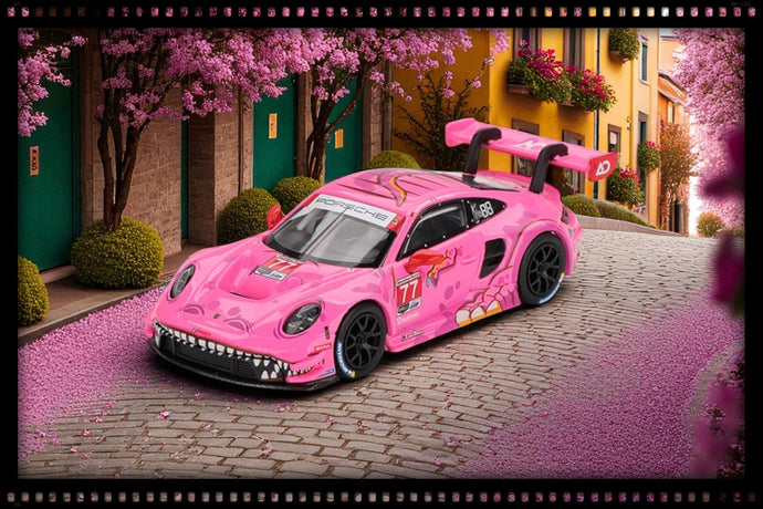 Porsche 911 (992) GT3 R #77 AO RACING ROAD AMERICA 2024 (LHD) MINI GT 1:64