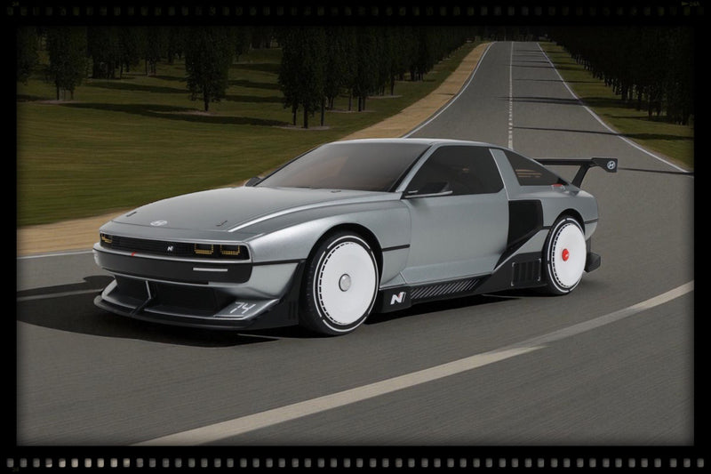 Laad de afbeelding in de Gallery-viewer, Hyundai N VISION 74 MAT ALUMINIUM 2022 OTTOmobile 1:18
