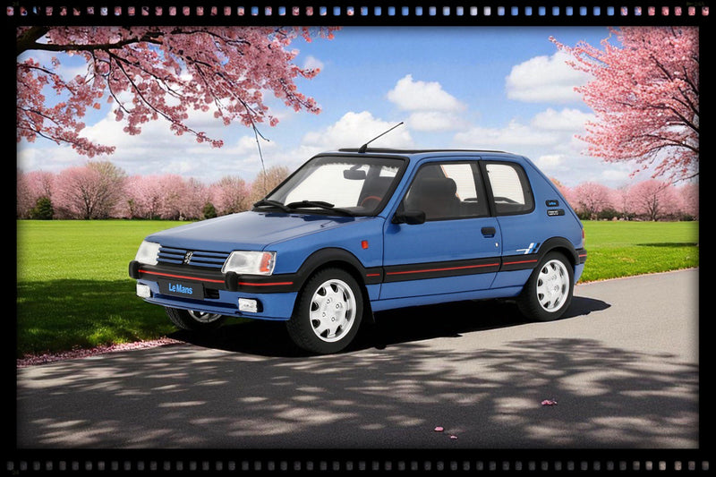 Laad de afbeelding in de Gallery-viewer, Peugeot 205 1.9 GTI LE MANS MIAMI BLAUW 1991 OTTOmobile 1:18
