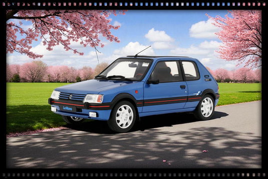 Peugeot 205 1.9 GTI LE MANS MIAMI BLAUW 1991 OTTOmobile 1:18