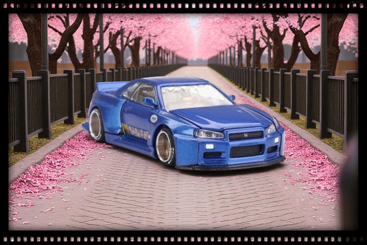 Nissan SKYLINE GT-R (R34) KAIDO*HOUSE (V2 AERO) SHINJUKU V2 1999 MINI GT 1:64
