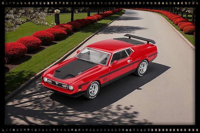 Ford MUSTANG MACH 1 ROUGE COURSE 1971 (LHD) MINI GT 1:64