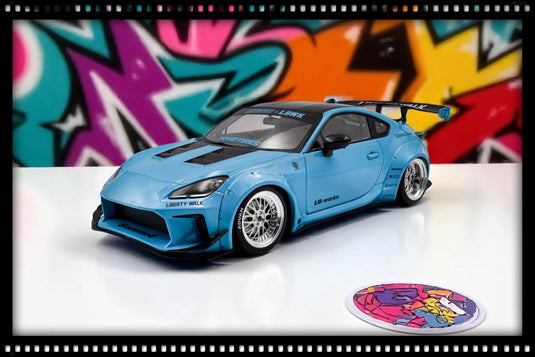 Toyota GR86 LBWK BODY KIT BABY BLUE 2024 SOLIDO 1:18