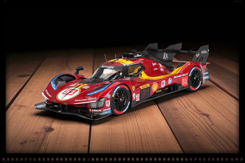 Laad de afbeelding in de Gallery-viewer, Ferrari 499P #51 Ferrari AF Corse WEC Qatar 1812KM 3de 2025 BBR Models 1:18
