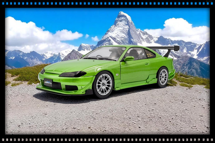 Nissan SILVIA S15 SPEC-R AERO SOLIDO WORKS GROEN 1999 SOLIDO 1:18