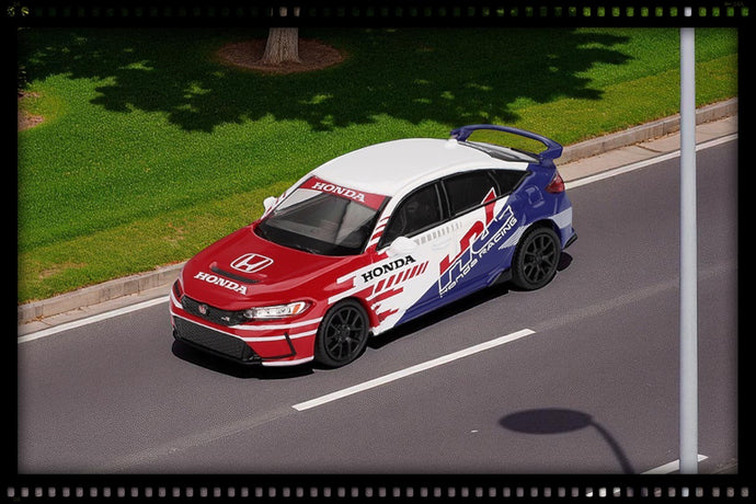 Honda CIVIC TYPE R VOITURE D'ESCORTE HRC 2024 MINI GT 1:64