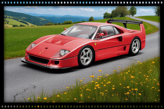 Ferrari F40 LM ROOD CORSA 1989 (BEPERKTE EDITIE 25 stuks) HC MODELS 1:8