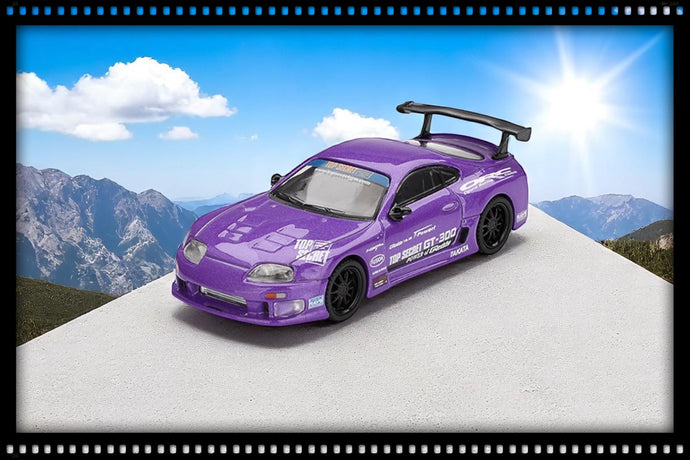 Toyota SUPRA MK4 (A80) TOP SECRET GT-300 TOP SECRET VIOLET 2014 (LHD) MINI GT 1:64