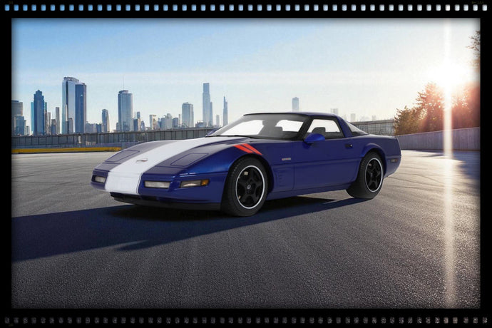 Chevrolet CORVETTE C4 GRAN SPORT BLEU 1996 GT SPIRIT 1:18