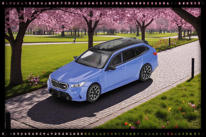 Bmw M5 (G99) TOURING BLEU MARINA BAY MÉTALLISÉ 2024 MINI GT 1:64
