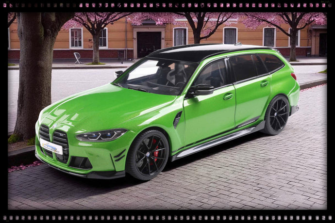 Bmw M3 TOURING AVEC PIÈCES DE PERFORMANCE VERT MÉTALLISÉ 2024 SOLIDO 1:18