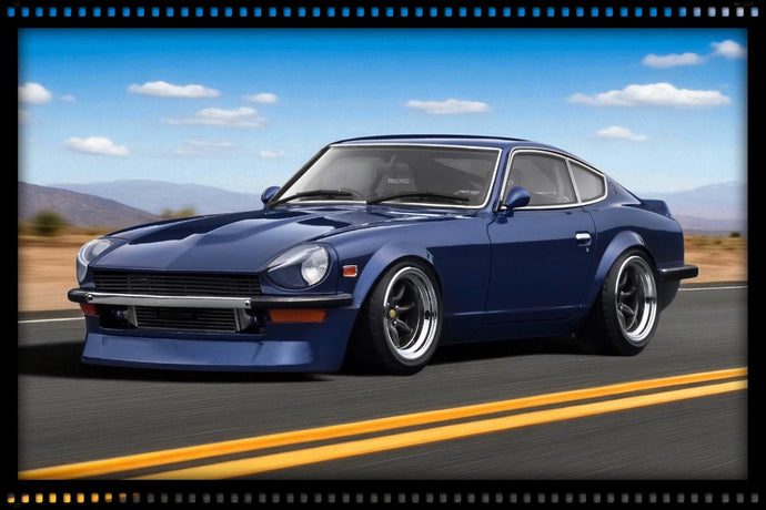 Nissan Fairlady Z (S30) *MIDNIGHT Devil's Z* Blauw IGNITION MODEL 1:18