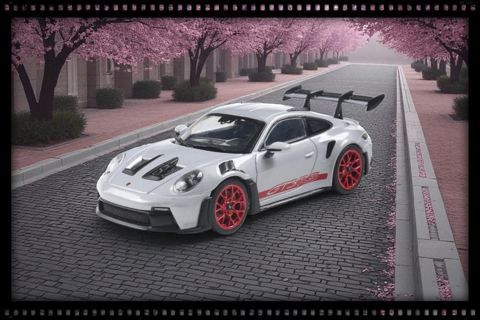 Porsche 911 (992) GT3 RS ICE GREY METALLIC W/PYRO RED 2023 SOLIDO 1:43