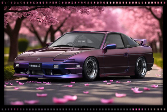 Nissan 180 SX TYPE X (RPS13) Paars IGNITION MODEL 1:18