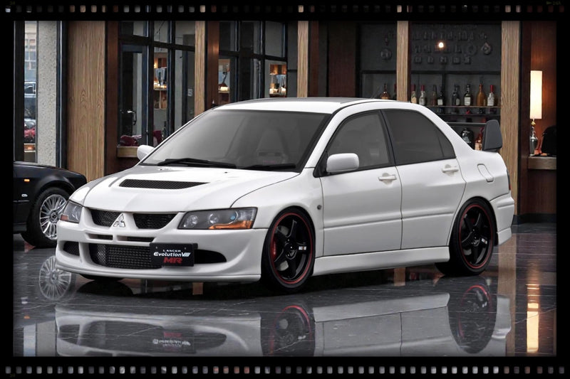 Load image into Gallery viewer, MITSUBISHI LANCER EVOLUTION VIII MR (CT9A) WHITE IGNITION MODEL 1:18
