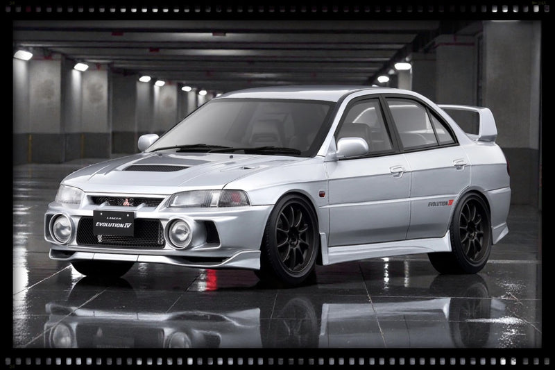 Chargez l'image dans la visionneuse de la galerie, MITSUBISHI LANCER EVOLUTION IV (CN9A) ARGENTÉ IGNITION MODEL 1:18
