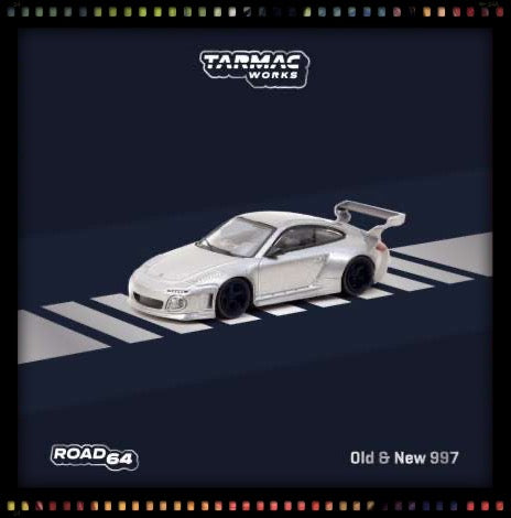 Porsche 997 Oud en Nieuw Grijs TARMAC WORKS 1:64