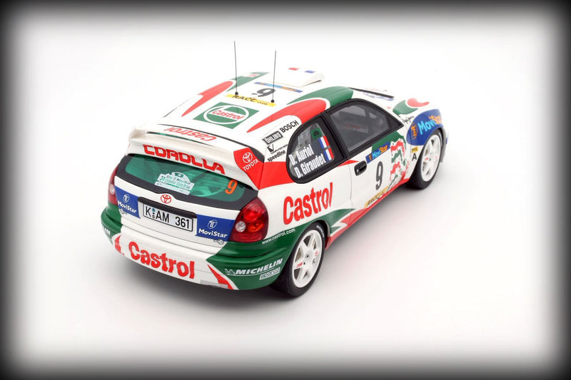 Chargez l&#39;image dans la visionneuse de la galerie, Toyota COROLLA WRC #9 D.AURIOL RALLYE CATALUNYA 1998 (BLANC) OTTOmobile 1:18
