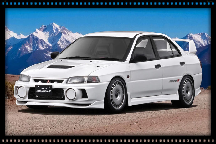 Mitsubishi Lancer Evolution IV (CN9A) White IGNITION MODEL 1:18