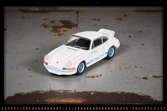 Porsche 911 (901) PORSCHE 911 CARRERA RS 2.7 GRAND PRIX BLANC/BLEUE 1974 (LHD) MINI GT 1:64 