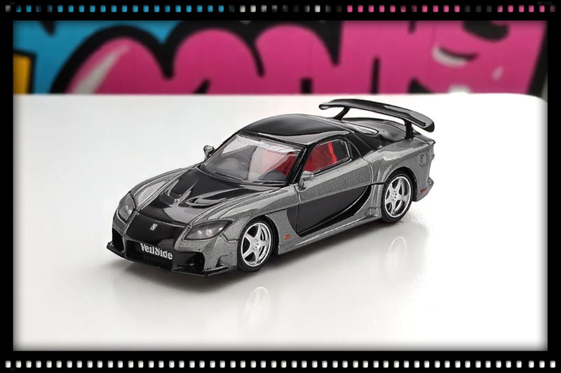 Chargez l&#39;image dans la visionneuse de la galerie, Mazda RX7 (FD3S) VEILSIDE FORTUNE GRIS 2011 (LHD) MINI GT 1:64
