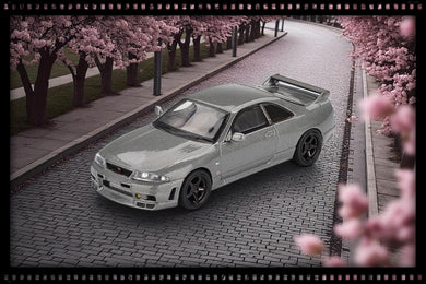 Nissan GTR (R33) NISMO BCNR33 CRS DARK METAL GRAY 1993 (RHD) MINI GT 1:64