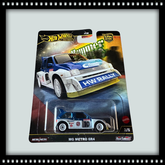 MG Metro 6R4 White/Blue HOT WHEELS 1:64