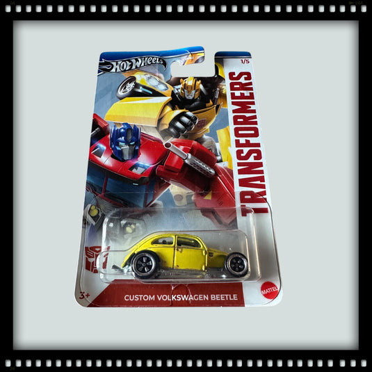 Volkswagen BEETLE Custom Yellow HOT WHEELS 1:64