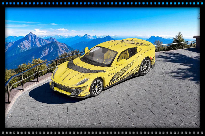 Load image into Gallery viewer, Ferrari 812 COMPETITIZONE TAILOR MADE YELLOW 2021 BBR Models 1:64
