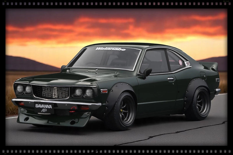 Load image into Gallery viewer, Mazda Savanna (S124A) Semi Works Green IGNITION MODEL 1:18
