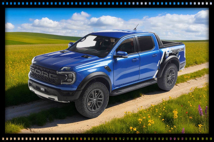 Ford RANGER RAPTOR BLUE LIGHTNING 2024 SOLIDO 1:18