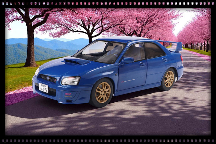 Subaru IMPREZA WRX STI SONIC BLAUW 2003 SOLIDO 1:18