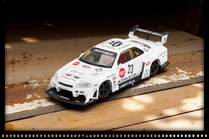 Nissan GTR (R34) SUPER SILHOUETTE ATHLETE/COLLET 2024 (RHD) MINI GT 1:64