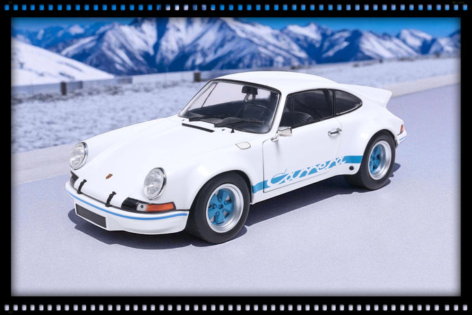 Porsche 911 RSR WHITE / BLUE CARRERA STRIPES 1973 SOLIDO 1:18