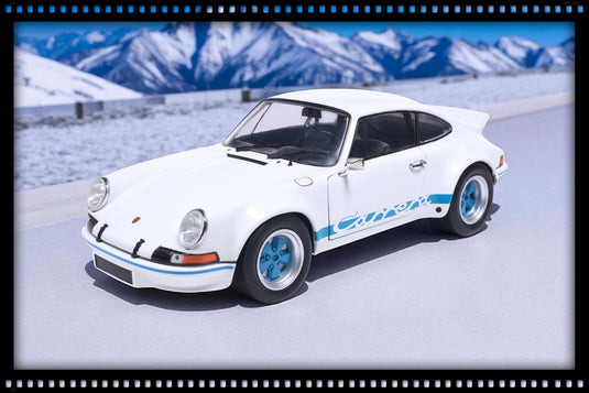 Porsche 911 RSR WHITE / BLUE CARRERA STRIPES 1973 SOLIDO 1:18